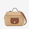Longchamp - Sac bandoulière effet paille Le Pliage XS Collection